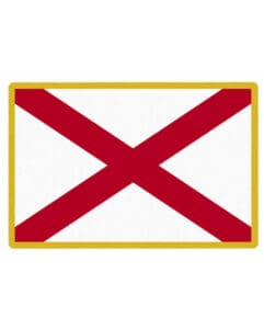 Alabama State Flag Patch for uniforms