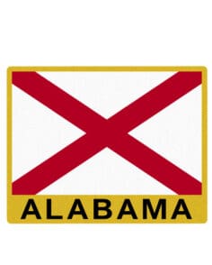 Alabama state flag patch