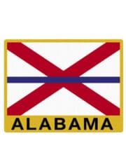 Alabama State Flag Patch Thin Blue Line