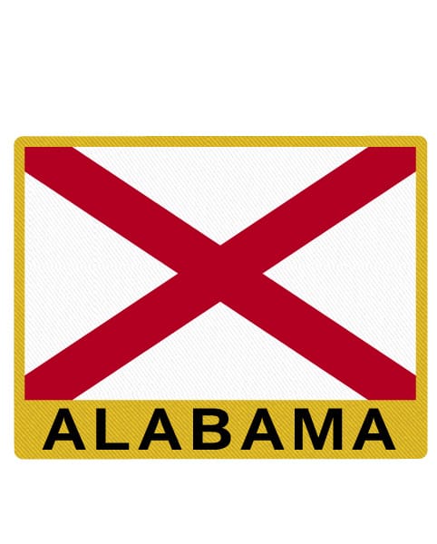 Alabama State Flag Patch
