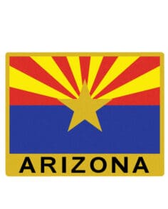 Arizona state flag patch thin blue line