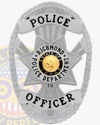 Texas Police Badges 4 Texas police badges silver