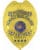 Badge for police Summit Hill Police Department Deputy Chief Gold Badge with blue text. Style # 3-f2
