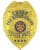 nypd badge Fox River Grove Police Department Chief gold badge with blue text. Style # 3-f3