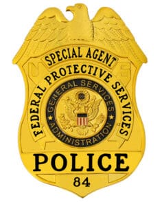Federal agent badge special agent federal protective services badges