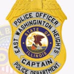 Traditional Eagle Top Shield Badge with Smooth Background, 4 Text Panels, Classic Line Edge view 4