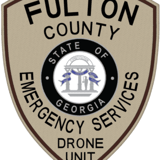 Fulton County Emergency Police Patches In Tan