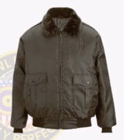 Performance Watch Guard Security Bomber Jacket in Brown Color With Owl Badges Logo