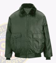 Performance Watch Guard Security Bomber Jacket in Green Color With Owl Badges Logo