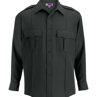 security uniform shirt long sleeved black shirt with pockets