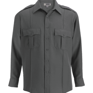 security uniform shirt long sleeved dark grey shirt