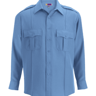 security uniform shirt long sleeve light blue shirt with pockets
