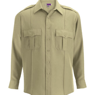 security uniform shirt long sleeve tan shirt with pockets
