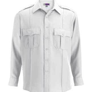 security uniform shirt long sleeve a white shirt with pockets