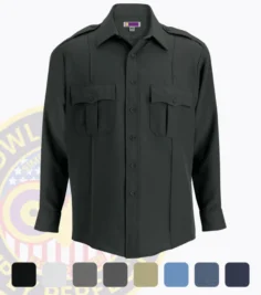Security uniform shirt long sleeve shirts with different colors with all colors in the bottom