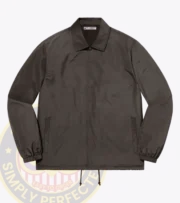 Security Windbreaker jacket a black jacket with a logo on it