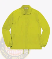 Security Windbreaker Jacket W90-10 Safety Yellow a yellow jacket on a grey background