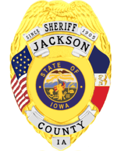 Custom sheriff badges: design, create and order badges for sheriff departments sheriff badge sh4-a1 gold a gold badge with a blue circle and white text with iowa state flag. Police badges in iowa