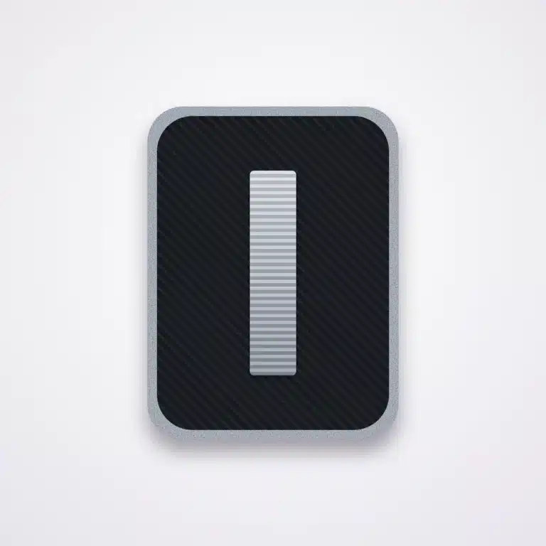 Police Ranks 55 Illustration of a lieutenant single-bar rank patch embroidered in silver on black