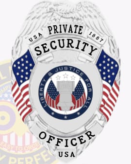 Private Security Officer Badge With Owl Badges Logo