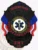 A striking custom metal badge in black color featuring the title "URGENT CARE" and the emblem for Emergency Medical Technicians, complete with a safety pin attachment for secure fastening.