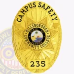 Oval Campus Safety Badge 11-D16-3CS view 1