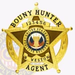 5 Point Star Bounty Hunter Badge 19-H15BH view 1
