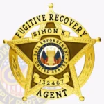 5 Point Star Fugitive Recovery Agent Badge, 6 Text Panels view 1