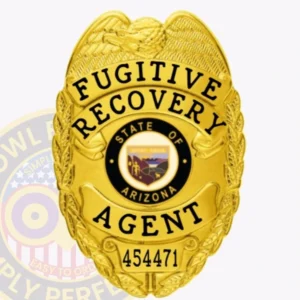 Eagle-Top · Gold fugitive recovery badge