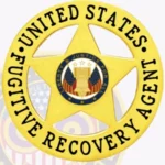 5 Point Star Fugitive Recovery Agent Badge, 2 Text Panels view 2