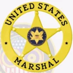 5 Point Star US Marshal Badge, 2 Text Panels view 2