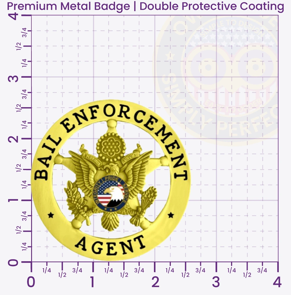 21-BH1BEA Buy Bail Enforcement Agent Badge 2.625 Inch Premium