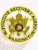A striking visual of a custom metal badge in gold color, highlighting its detailed eagle motifs and the title “Fugitive Recovery Agent,” featuring a reliable safety pin attachment for secure fastening to uniforms or clothing.