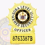 SORA Level 2 Armed Security Badge 25-A1SA view 1