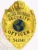 This stunning custom metal badge in gold color showcases a detailed bear design atop the badge, with "SECURITY OFFICER" clearly visible beneath. The central globe motif represents worldwide security, and the badge features a safety pin attachment for easy wearing, along with the identifier 542141.