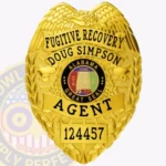 Eagle Top Fugitive Recovery Agent Badge 3-C11FRA view 1