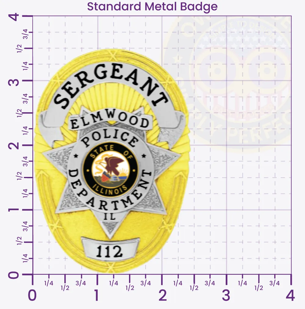 11-E1 Custom Police Badges And Design, Create, Build and Order Personalized Police Badges Officer Badges Gold Badges 3.5 Standard