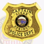 Vintage Shield Badge with Textured Background, 4 Text Panels, 2 Ribbon Panels, Classic Line Edge view 2
