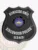 Custom Birchwood police homicide unit badge in black metal shield form with a safety pin attachment, showing HOMICIDE UNIT prominently on a curved white banner at the top, a detailed State of Pennsylvania seal in the middle, BIRCHWOOD POLICE below it, and 2345 near the bottom.