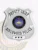 Detailed custom silver metal shield badge for Birchwood police deputy chief with a safety pin fastener, featuring DEPUTY CHIEF boldly printed at the top on a curved banner, the State of Pennsylvania seal emblem centered, BIRCHWOOD POLICE curved across the middle, and three stars displayed clearly near the base.