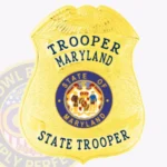 Modern Shield Badge with Eagle Top, 3 Ribboned Text Panels, Classic Lined Border view 1