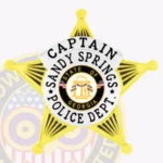 Modern 5 Point Star Badge with Rounded Points, Black Line Accents, Top Ribbon view 2