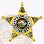 Modern 5 Point Star Badge with Rounded Points, Black Line Accents view 2