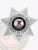 Custom metal badge in silver with safety pin attachment, designed in a star shape that signifies authority and service. The badge prominently displays the words "Department of Corrections" surrounding a central circular emblem featuring the state seal of Illinois, which includes an eagle and the state flag. The text "State of Illinois" encircles the seal, while the number "3555" is shown at the bottom, indicating a badge number. This badge represents professionalism and commitment within the corrections system, highlighting its role in law enforcement.