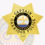 Contemporary 7-Point Star Badge with Floral Accents, 3 Text Panels, Classic Line Border view 2