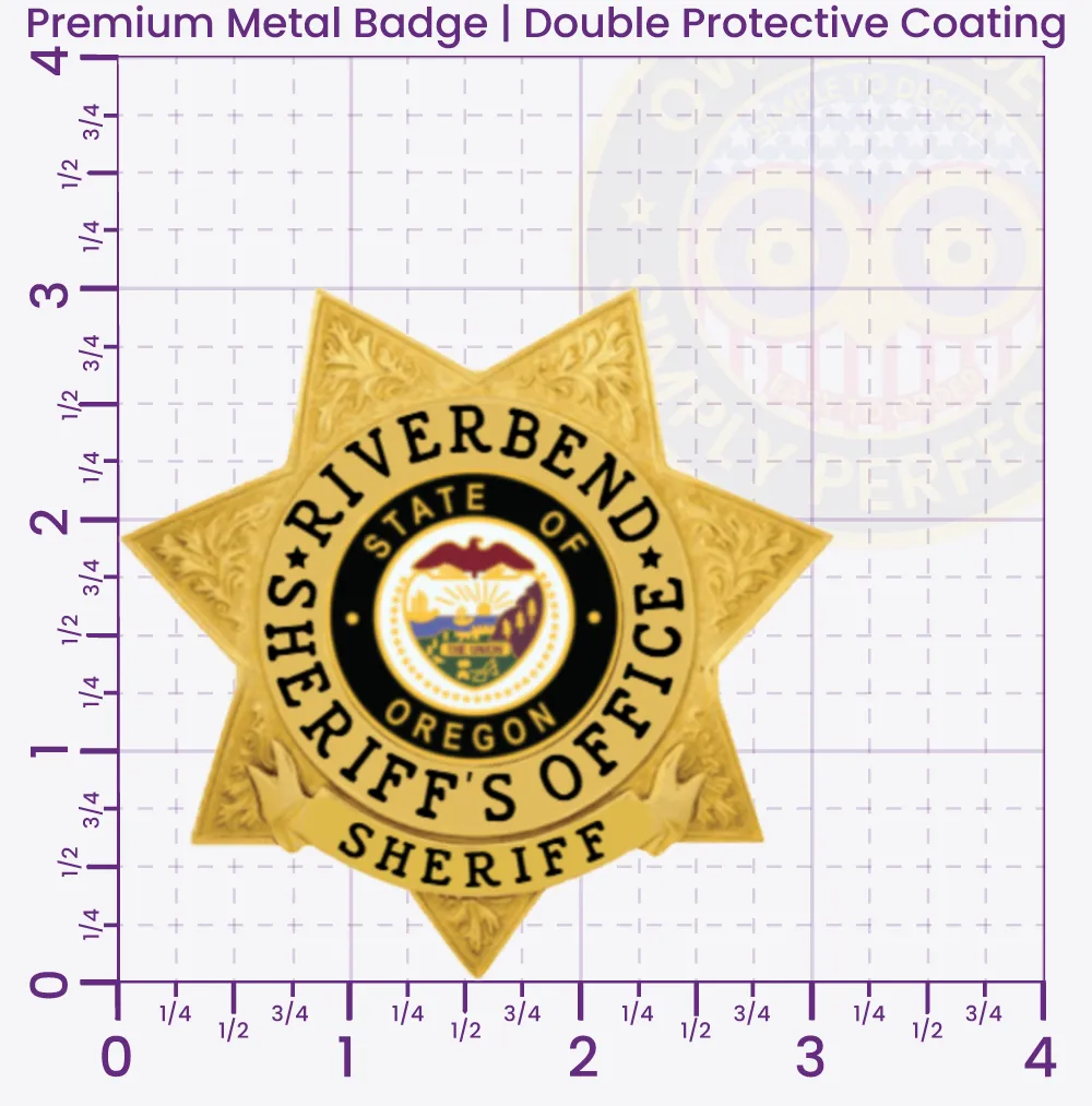 16-H30 Buy Custom Sheriff Badges And Design Create Build and Order Personalized Sheriff Badges Deputy Gold Badges 3 Premium
