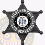 Traditional 6 Point Star Badge with Laurel Accents, Rounded Points, 2 Text Panels, Line Border view 4