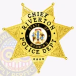 Modern 7-Pointed Star Badge with Laurel Accents, Rounded Points, 4 Text Panels, Line Border view 1