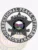 Custom metal badge in black color with safety pin attachment featuring a star shape, prominently displaying the words "CORRECTIONAL PEACE OFFICER" and "STATE OF MONTANA." The center showcases a detailed emblem with a mountain landscape and a K9 unit designation, adding to its significance and authority. The badge is designed for easy wearing, making it a practical choice for law enforcement professionals.