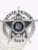 Custom metal badge in silver color with safety pin attachment, featuring a star design. The badge prominently displays "STATE PRISON" and "OFFICER" at the top. In the center, it showcases the emblem of the "STATE OF WISCONSIN" alongside "SNOSE OF CORRECTIONS." The badge also includes "GUARD" and the number "3664" at the bottom, highlighting its significance and authority within the correctional system.